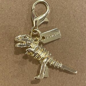 Coach Gold T-Rex Charm Clip-On Accessory